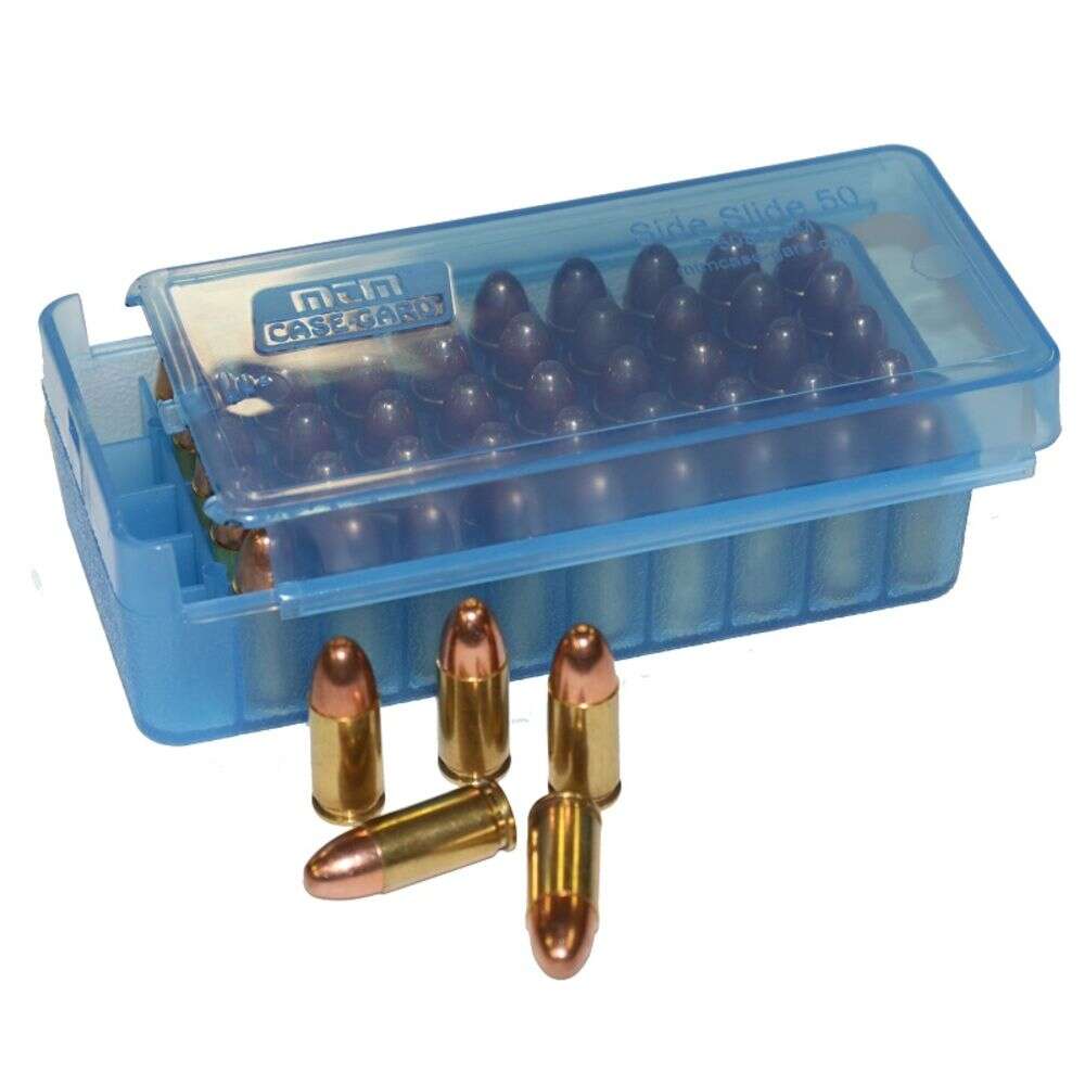 Misc. Accessories MTM Case Gard MTM P50SS4524   45  PSTL SLIDE STOP 50RD BOX  BLUE • Model: 